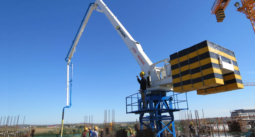 Elevator shaft Self-climbing Concrete Placing Boom