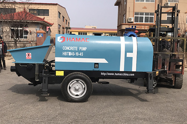 HBT40 electrical concrete pump in Kenya 