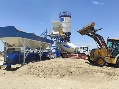 HZS35 Concrete Batching Plant was installed successfully
